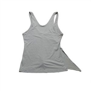 Athleta Grey Flowy Asymmetric Tank Top Low Back Athleisure Workout Size XXS